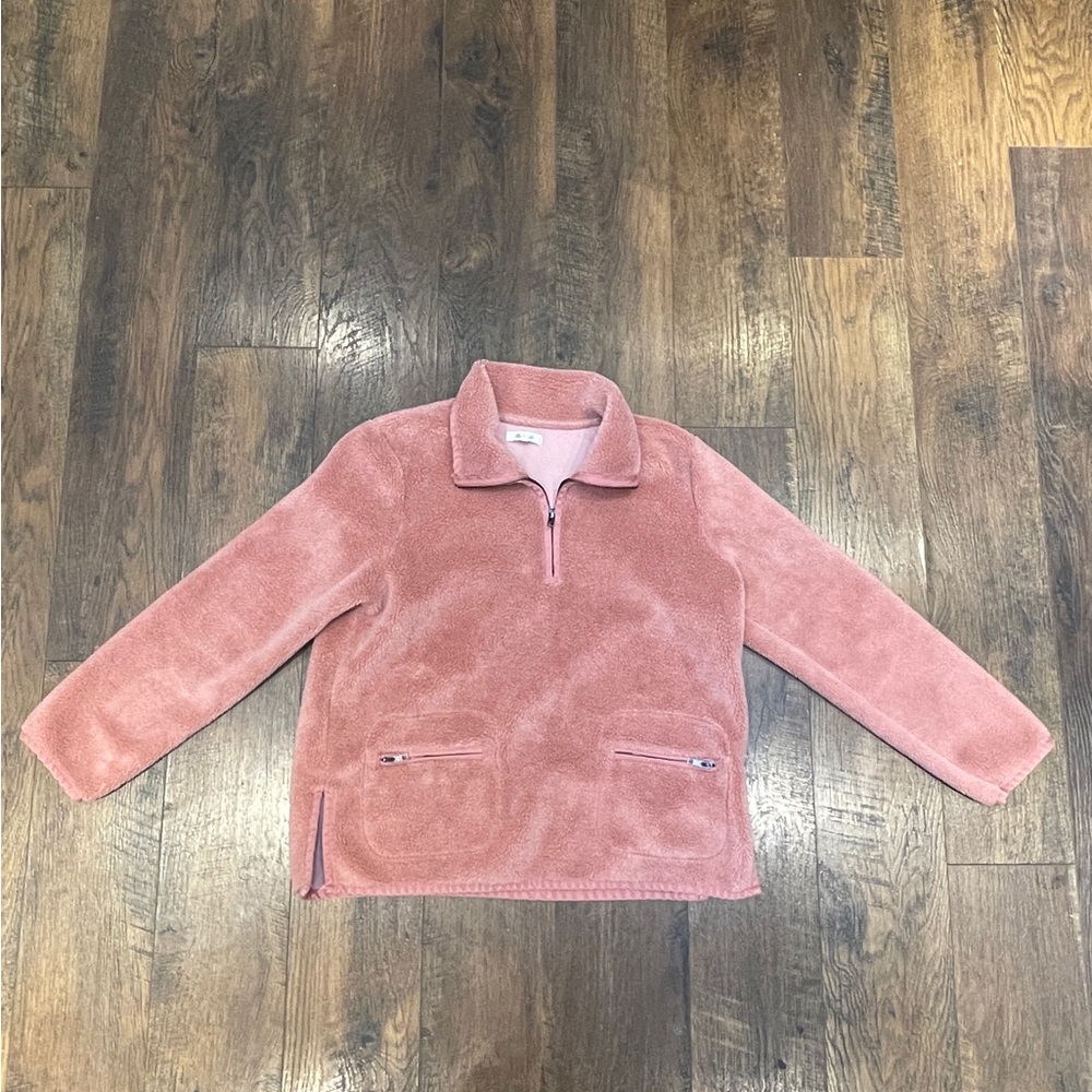 Madewell Plushy Fleece Pullover Zooey Medium